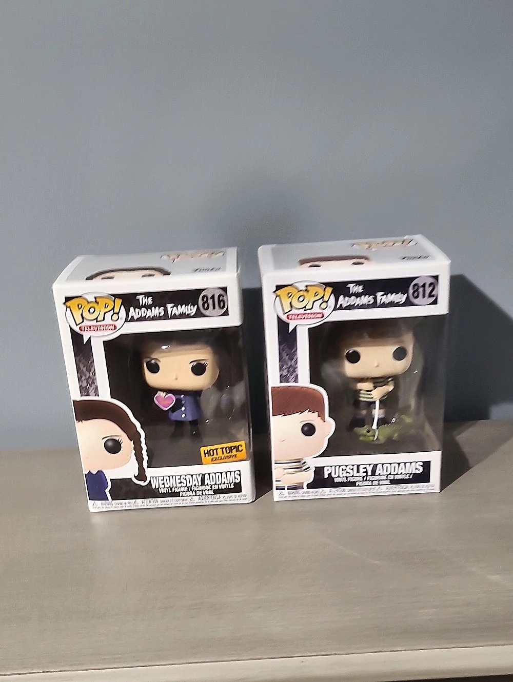 Funko Wednesday Addams #816 and Pugsley Addams #812 Pop! Television